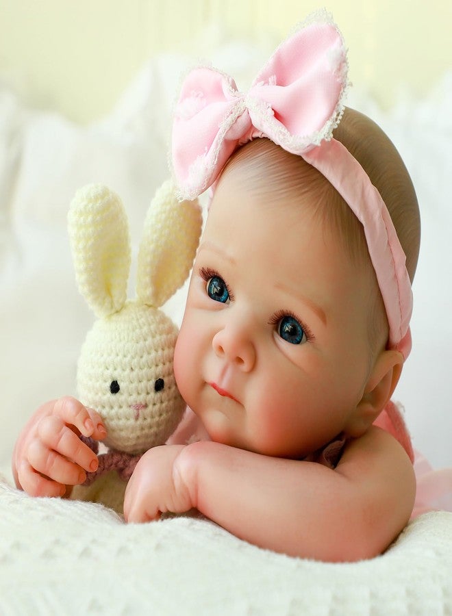 KSBD Reborn Baby Dolls - 20 Inch Realistic Baby Doll Real Life Baby Dolls Lifelike Newborn Baby Doll Girl with Soft Full Vinyl Body and Accessories can Swimming Baby Dolls for 3+ Years Old Kids Gifts - Image 2